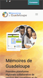 Mobile Screenshot of memoires-de-guadeloupe.com