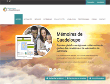 Tablet Screenshot of memoires-de-guadeloupe.com